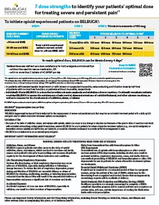 BELBUCA dosing guide for HCPs